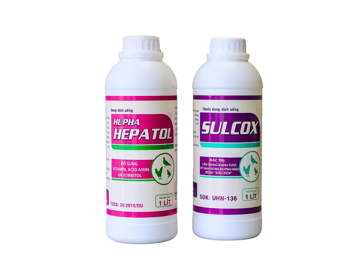 Cặp đôi HUPHA-HEPATOL-SULCOX 1 lít