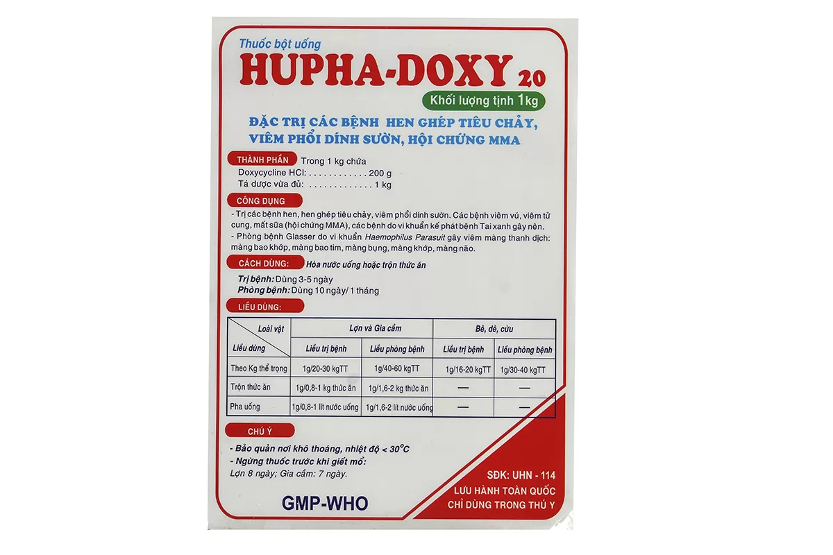 HUPHA-DOXY 20 (ĐỎ)